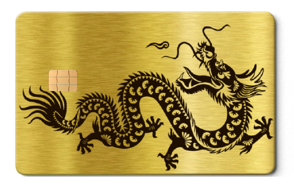 Chinese Dragon Card
