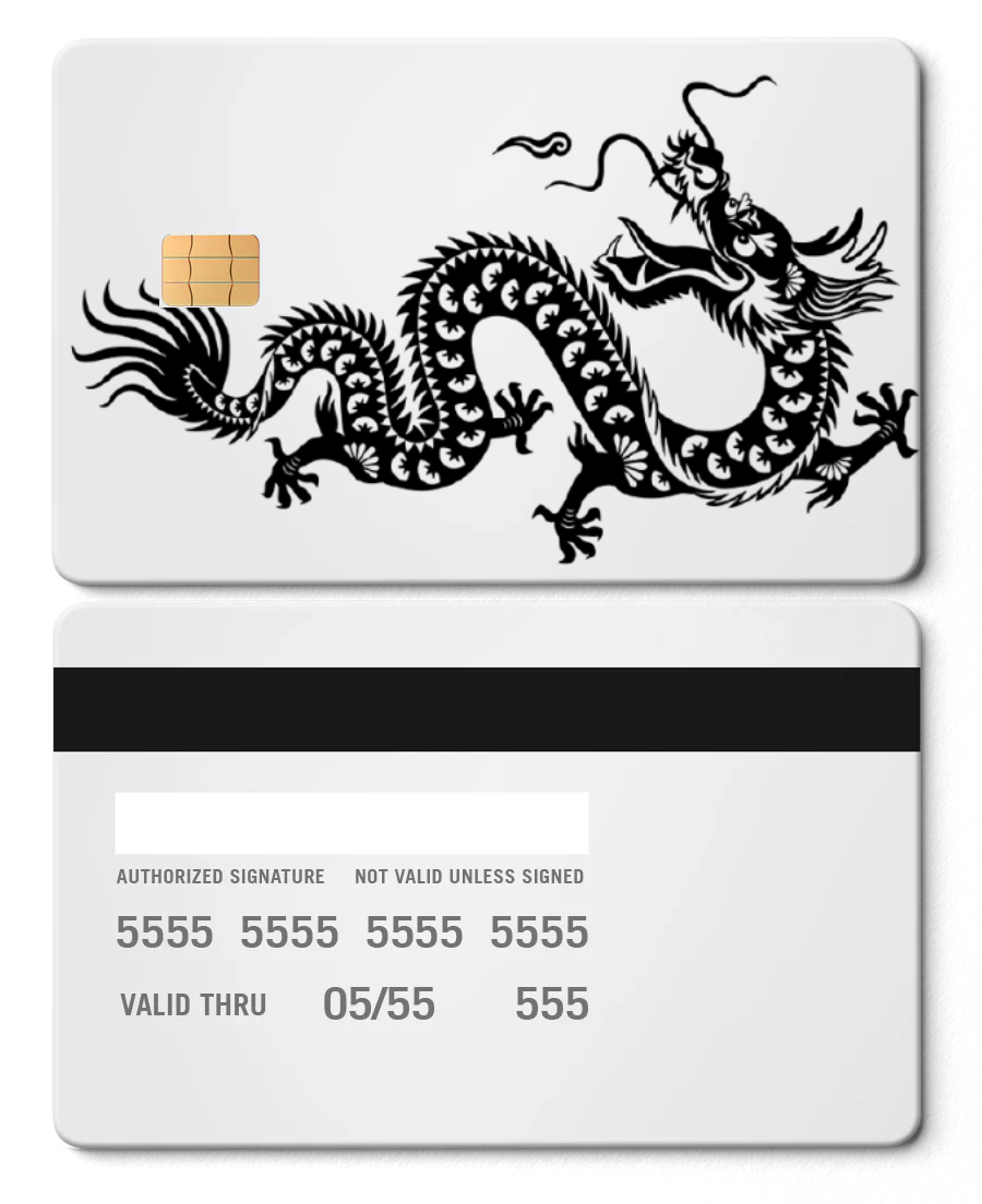 Chinese Dragon Card